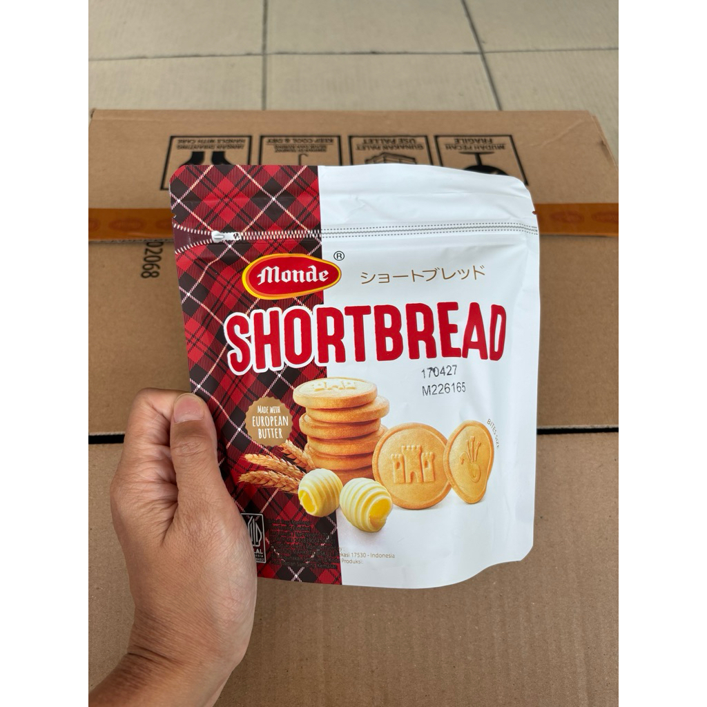 agen distributor makanan ringan snack biskuit monde shortbread pouch murah berkualitas