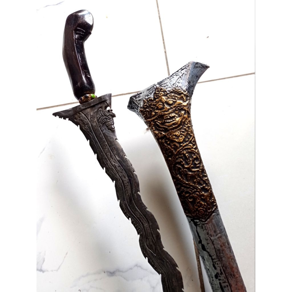 Keris naga siluman ukiran Tatah logamd