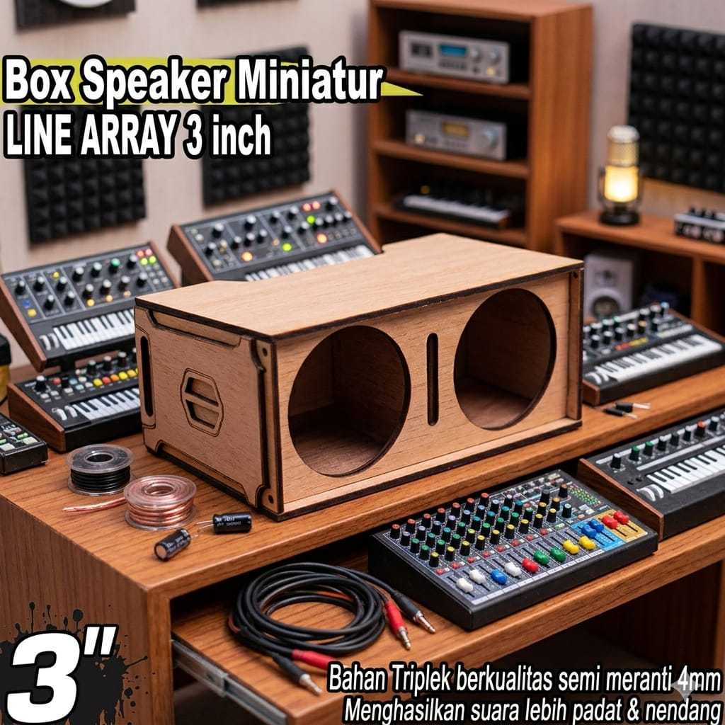 Box Speaker Miniatur Lien Array 3 Inch