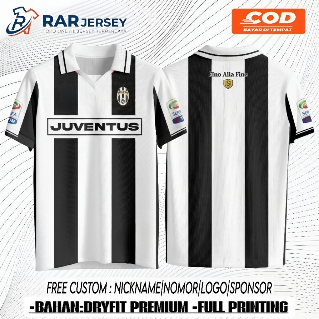 JERSEY JUVENTUS HOME MUSIM 2025/2026 FREE NAMA DAN NOMOR