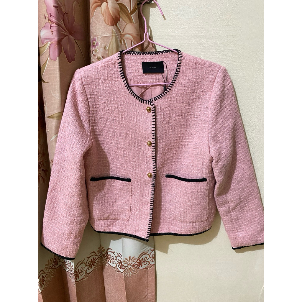 BLAZER TWEED PINK