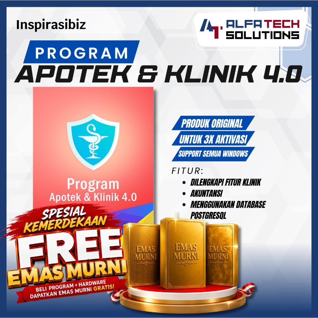 Program Apotek | Program Apotek dan Klinik | Program Apotek dan Klinik 4.0 | Program Kasir Apotek | 