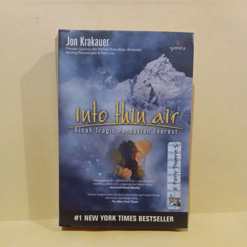 Into thin air kisah tragis pendakian everest