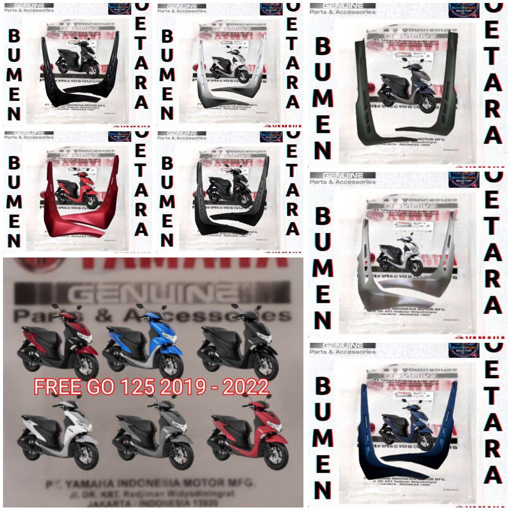 MOLE SIDE COVER B5D-F171L-00-P B5D-F171M-00-P COVER DEK BAWAH KANAN KIRI FREE GO FREE GO S 125 2019 