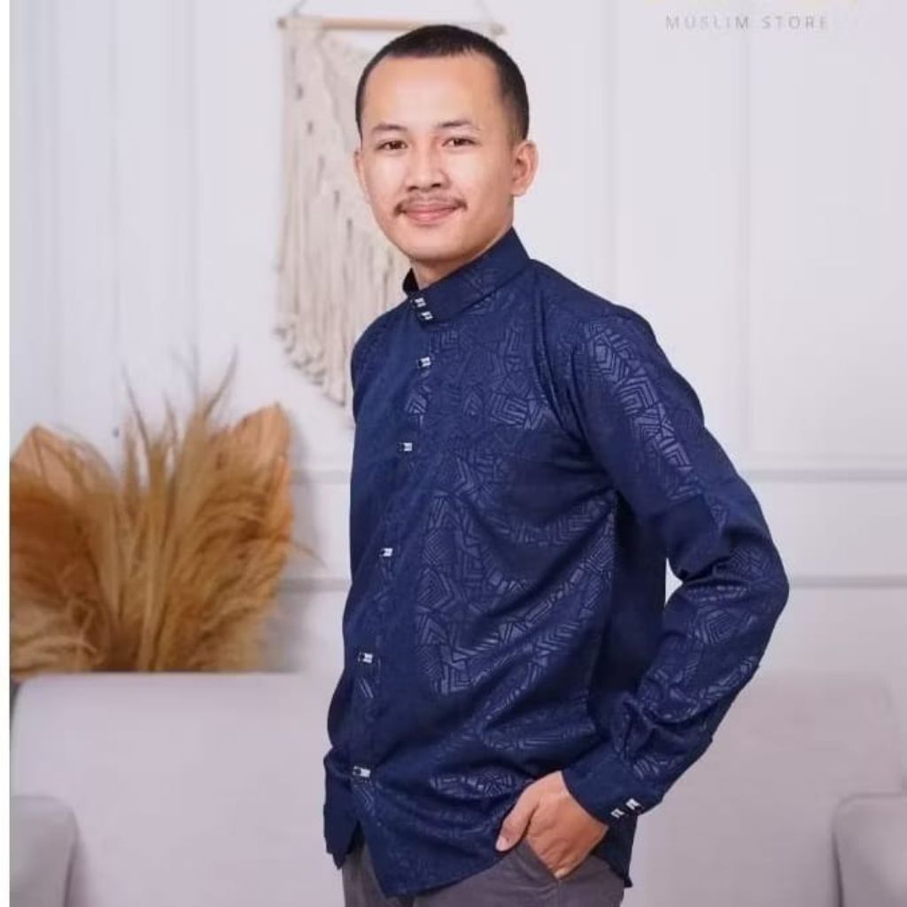 Kemeja Koko Sultan Pria Embos