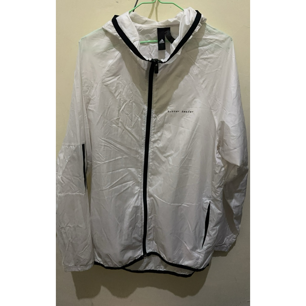 Jaket running adidas original putih