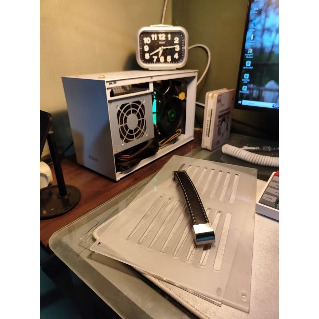 Casing pc mini itx PCCOOLER i100 include riser 3.0