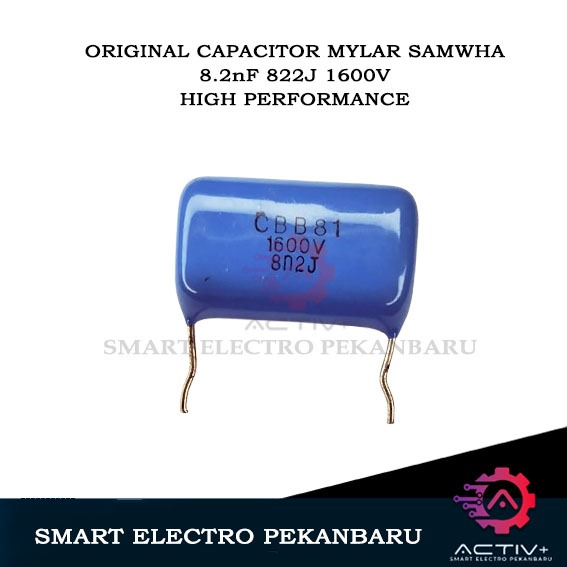 ORIGINAL CBB81 822J 8.2nF 1600V MYLAR 1.6KV CAPASITOR MILAR 1600VOLT Kapasitor Capasitor 822 j 822 8