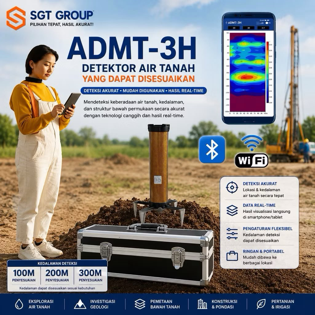 ADMT3H Groundwater Detector Water Finder Underground Water Detector Long Range Water Locator Geophys