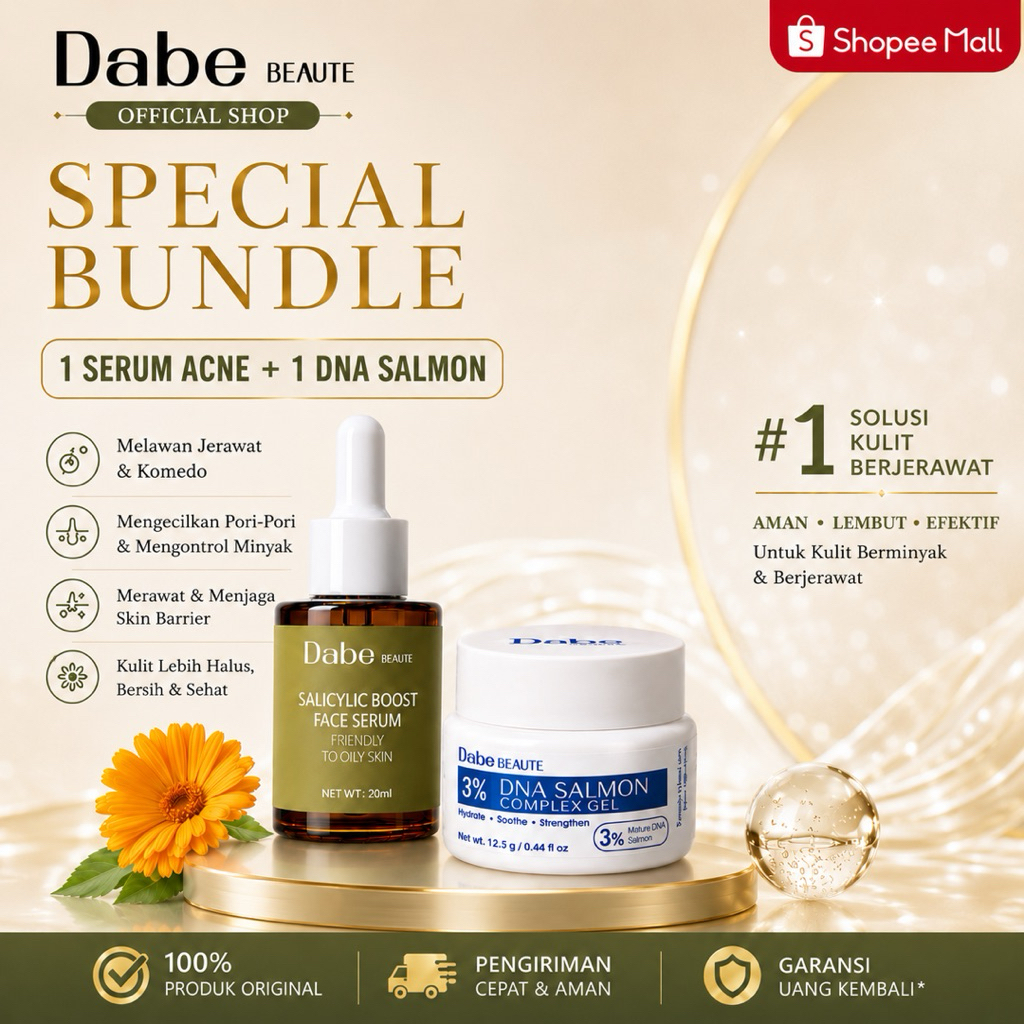 DABE BEAUTE SPECIAL BUNDLE SERUM ACNE & DNA SALMON