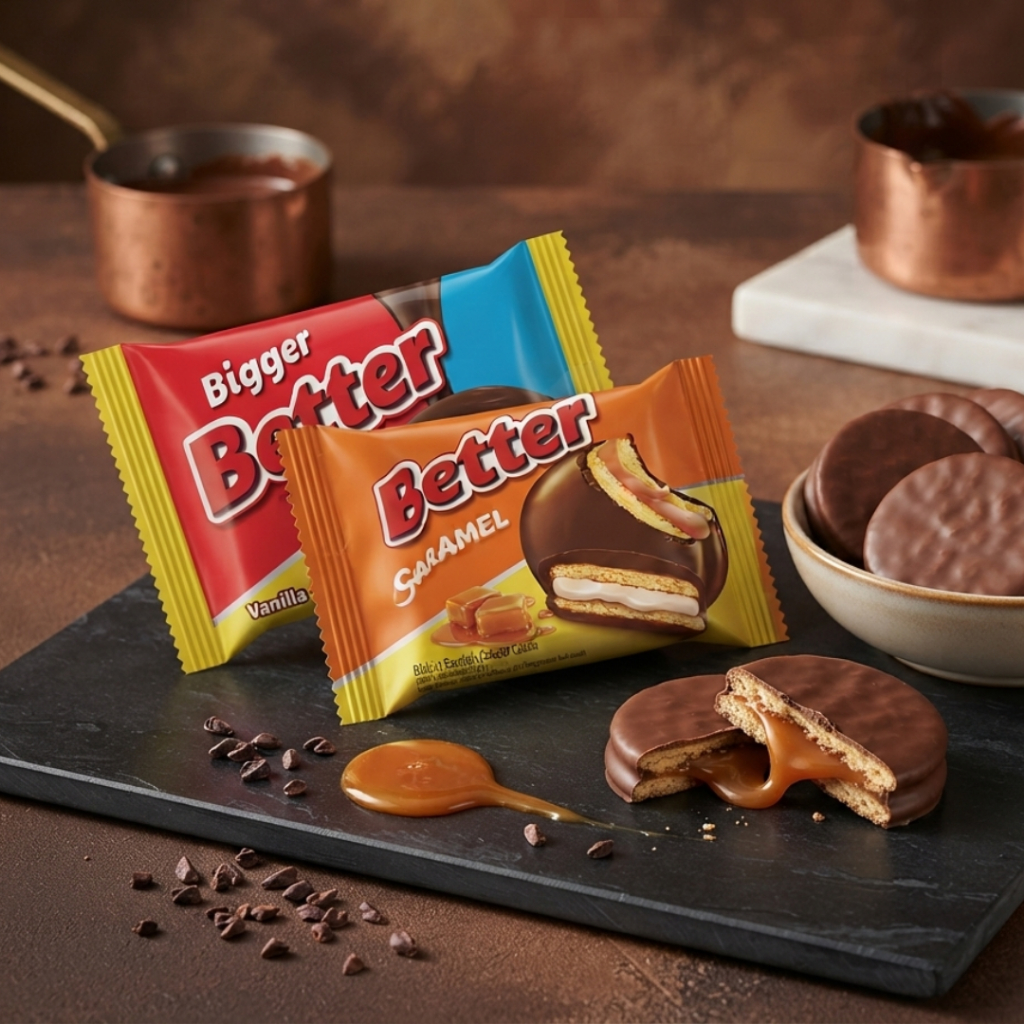 Better Sandwich Biscuit Coklat Caramel 20g
