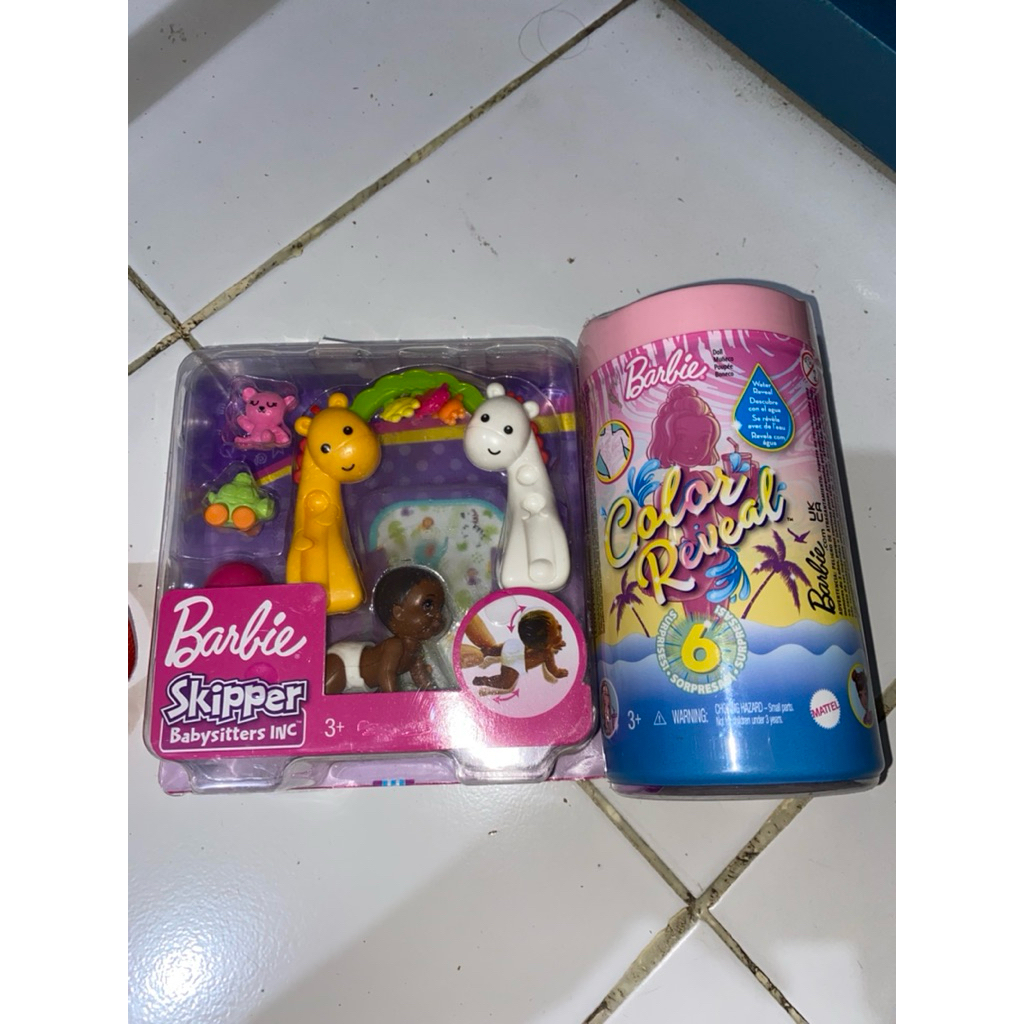 NEW BARBIE SKIPPER BARBIE COLOR REVEAL ORIGINAL (BUNDLING)