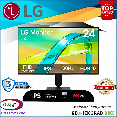 Monitor LED LG 24U411B-B FHD IPS 24 Inch 144Hz 1ms Freesync Gaming Monitor