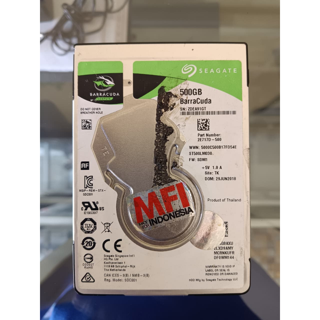 HDD LAPTOP SEAGATE BARRACUDA 500GB