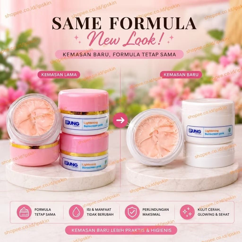 VITAMIN SUPER IPUNG SKINCARE//SUNSCREEN LIGHTENING PINK IPUNG