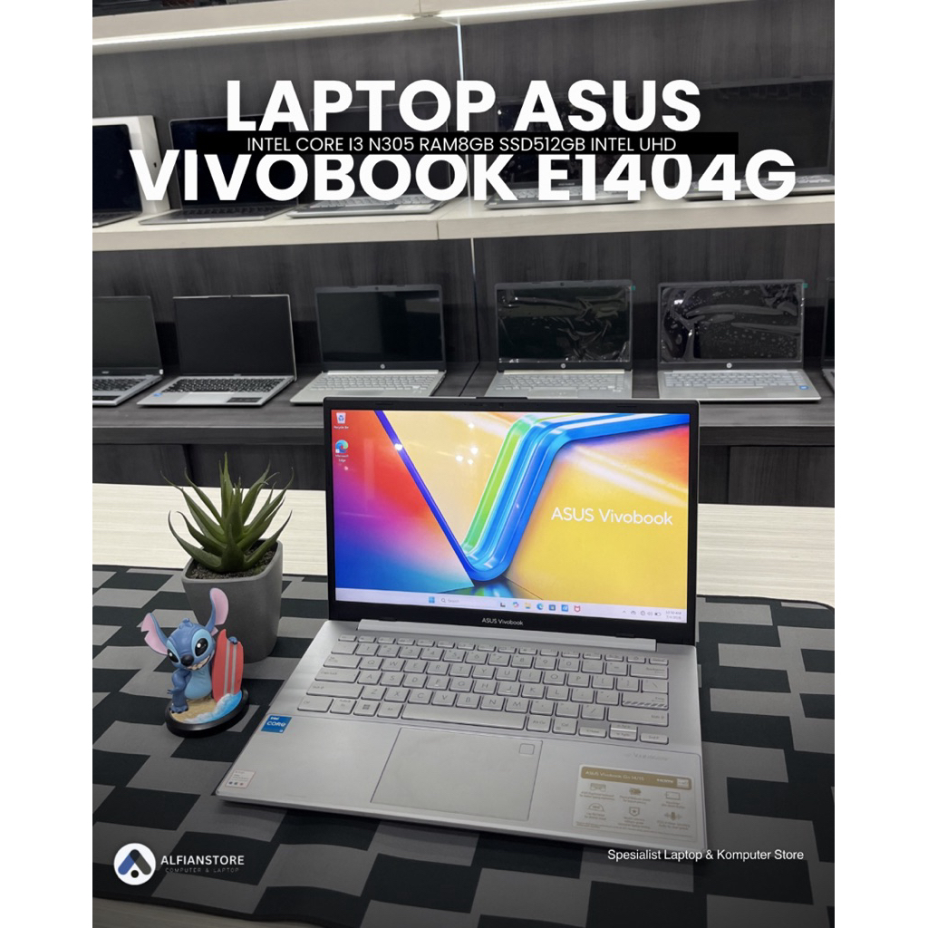LAPTOP ASUS VIVOBOOK E1404G INTEL CORE I3 N305 RAM8GB SSD512GB