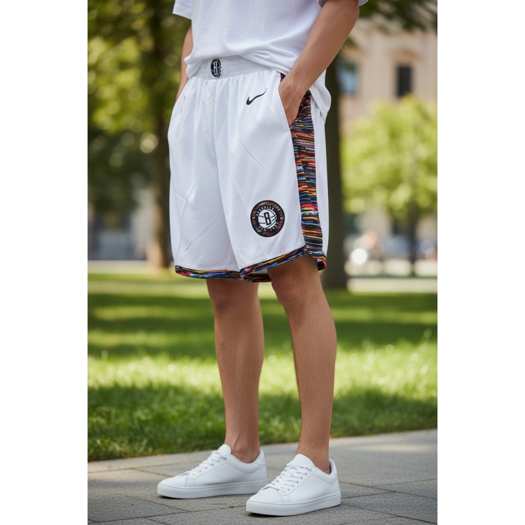 CELANA OLAHRAGA BASKET IMPORT BROOKLYN NETS CITY EDITION PUTIH 20/21