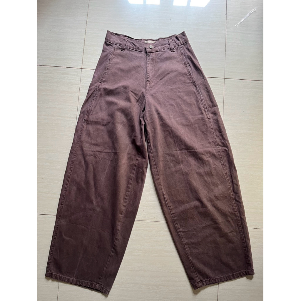 preloved esme barrel pants gracias the label dark brown