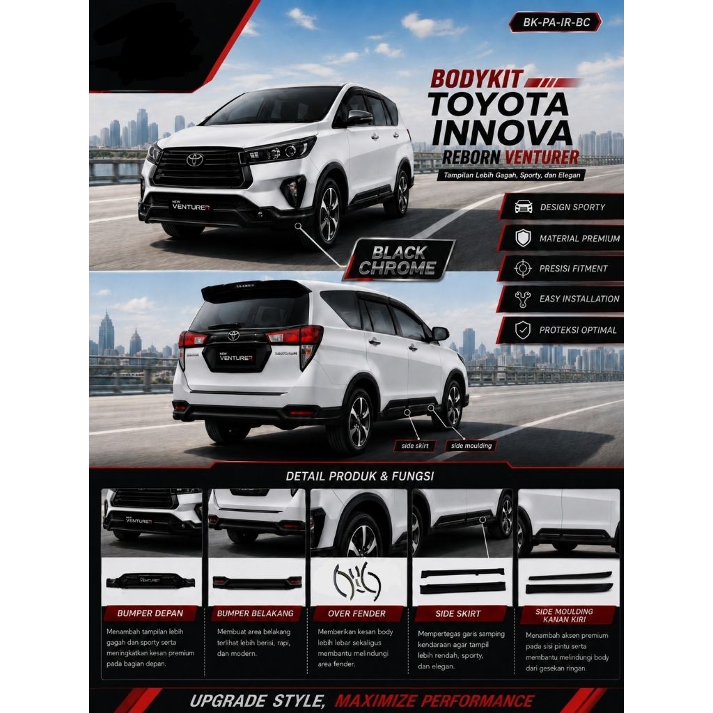 BODYKIT VENTURER Facelift 2022 Ori THAI  LAND Full set List Body