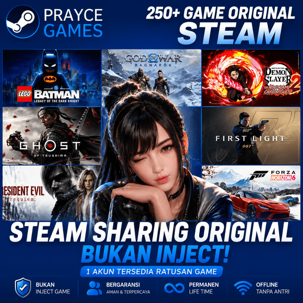 AKUN GAME PC SHARING 200+ GAME AAA | GARANSI LIFETIME I STEAM
