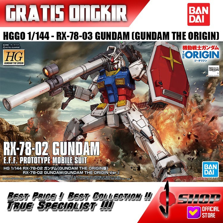 HG ORIGIN 1/144 RX-78-02 GUNDAM (GUNDAM THE ORIGIN VER.)