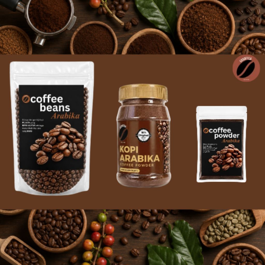 Kopi Arabika Bubuk dan Biji | Kopi Murni | Biji Kopi Premium dan Bubuk Kopi Premium