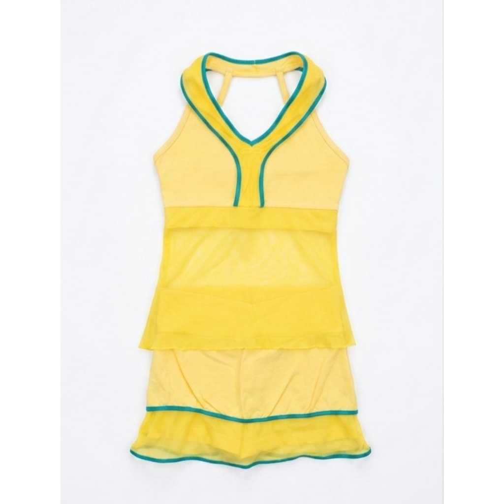 Setelan Baju Senam Wanita Preloved Yellow