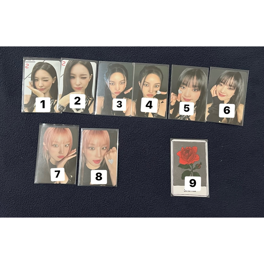 Photocard (PC) Official Miyeon Minnie Soyeon Yuqi Senorita I BURN Lucky Card I-DLE (G)I-DLE GIDLE ID