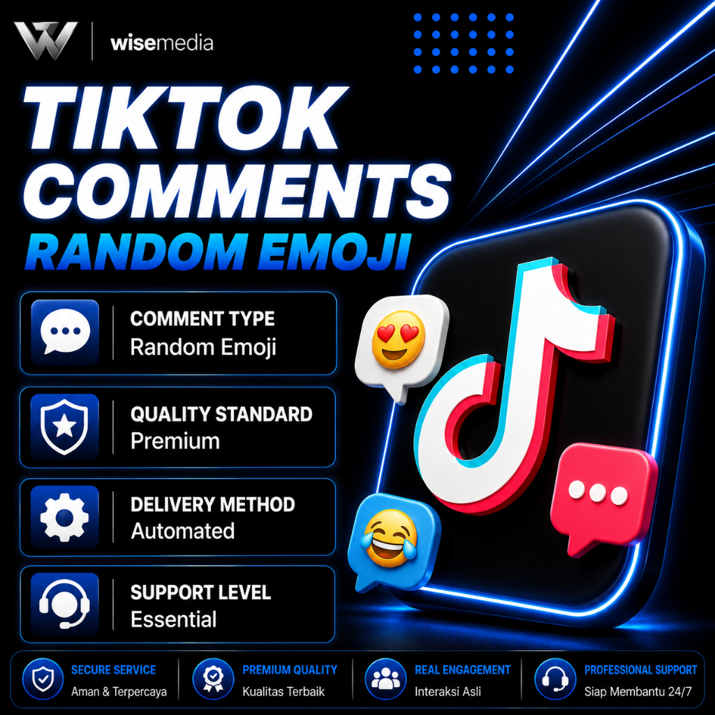 TikTok Comments Random Emoji | Komentar Emoji TikTok | TikTok Emoji Comments | Jasa Komentar TikTok
