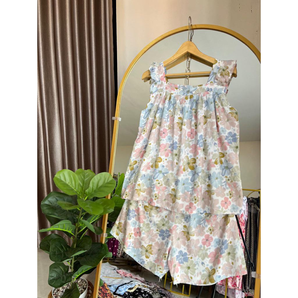 Pajamas Kutung Oneset Kutung One Set Rayon Piyama Rayon Jumbo Busui Grosir Daster Rayon Jember Nestu