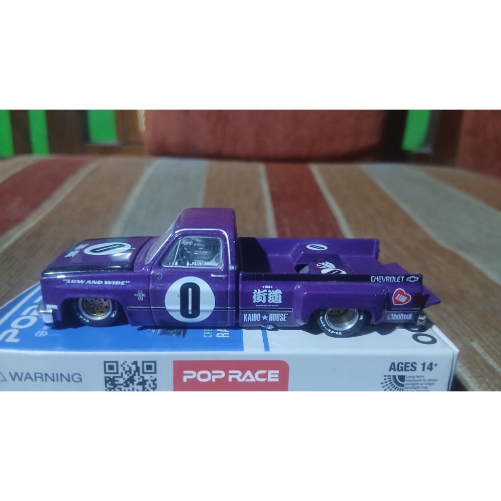 KAIDO HOUSE x MINI GT CHEVROLET SILVERADO DUALLY KAIDO V1 PURPLE