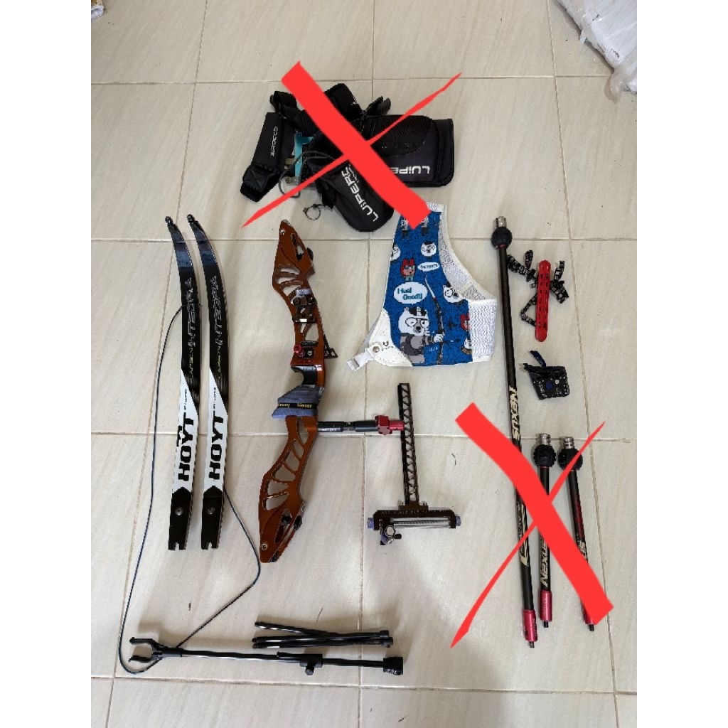 Busur Panah Second Recurve Full Set Hoyt Xceed + Integra 68/42