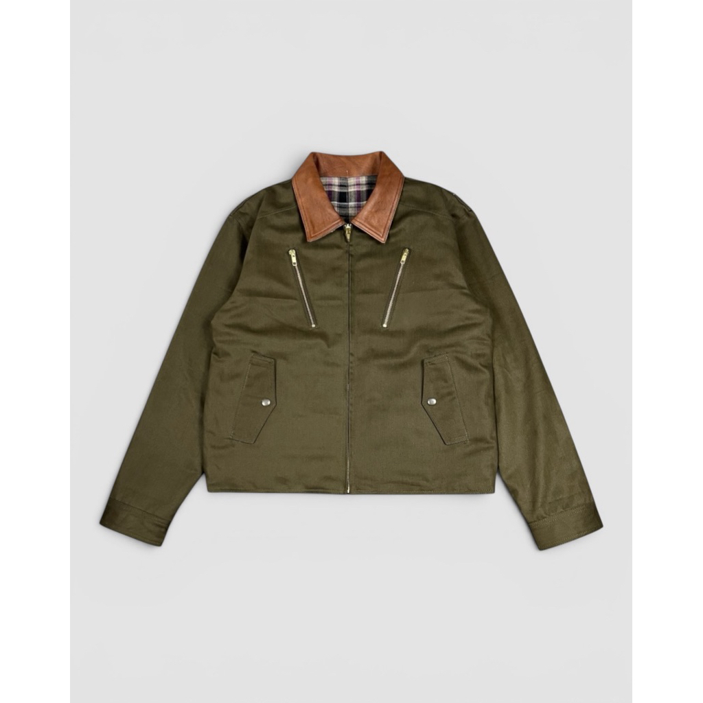 Reversible Work Jacket - Olive Green/Black