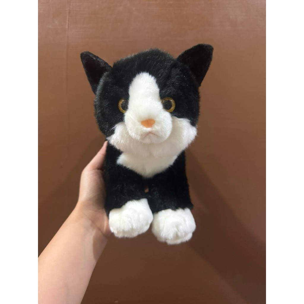 Boneka Karakter Kucing Hitam Putih Lucu size 26x13x16cm Original / Boneka Kucing Lucu / Boneka Kucin