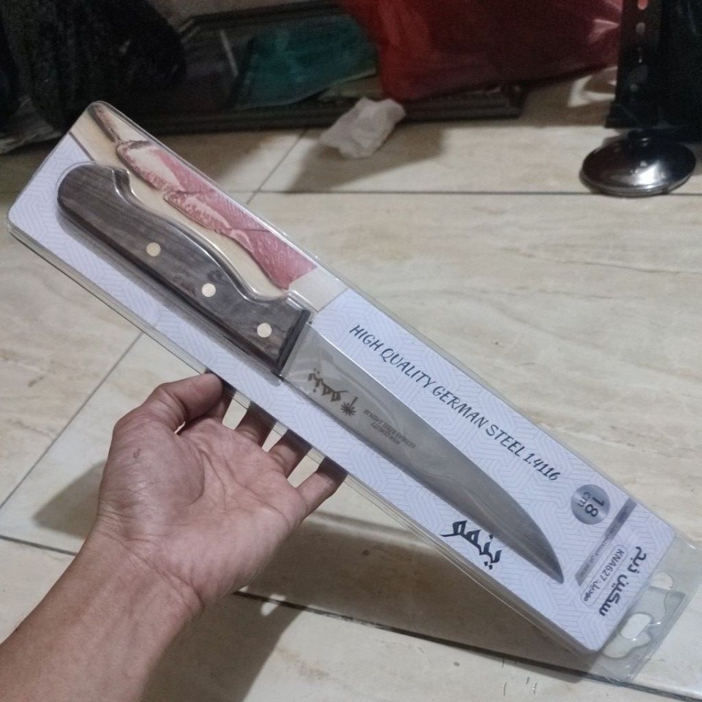Pisau Butcher Sembelih Yanmoo Arab 18cm