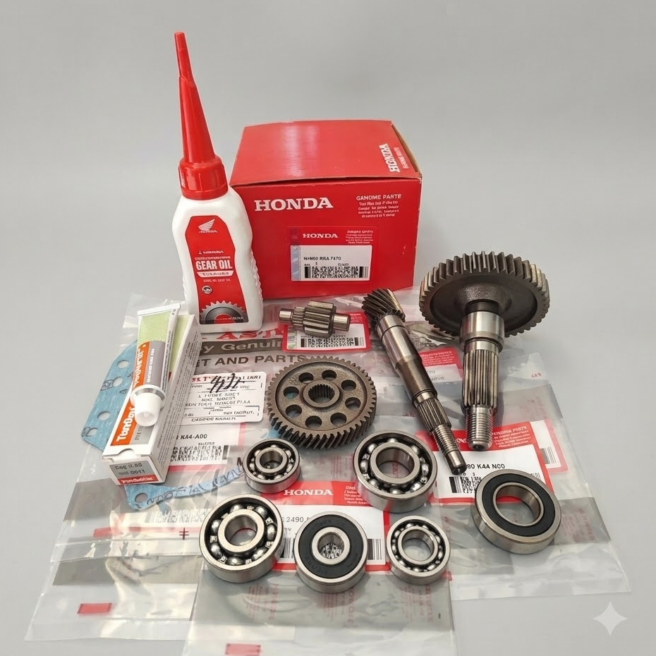 Full Set Gigi Rasio Gardan Honda K44 (Honda BeAT eSP, Scoopy eSP, Vario 110 eSP) Lengkap Laher, Sil,