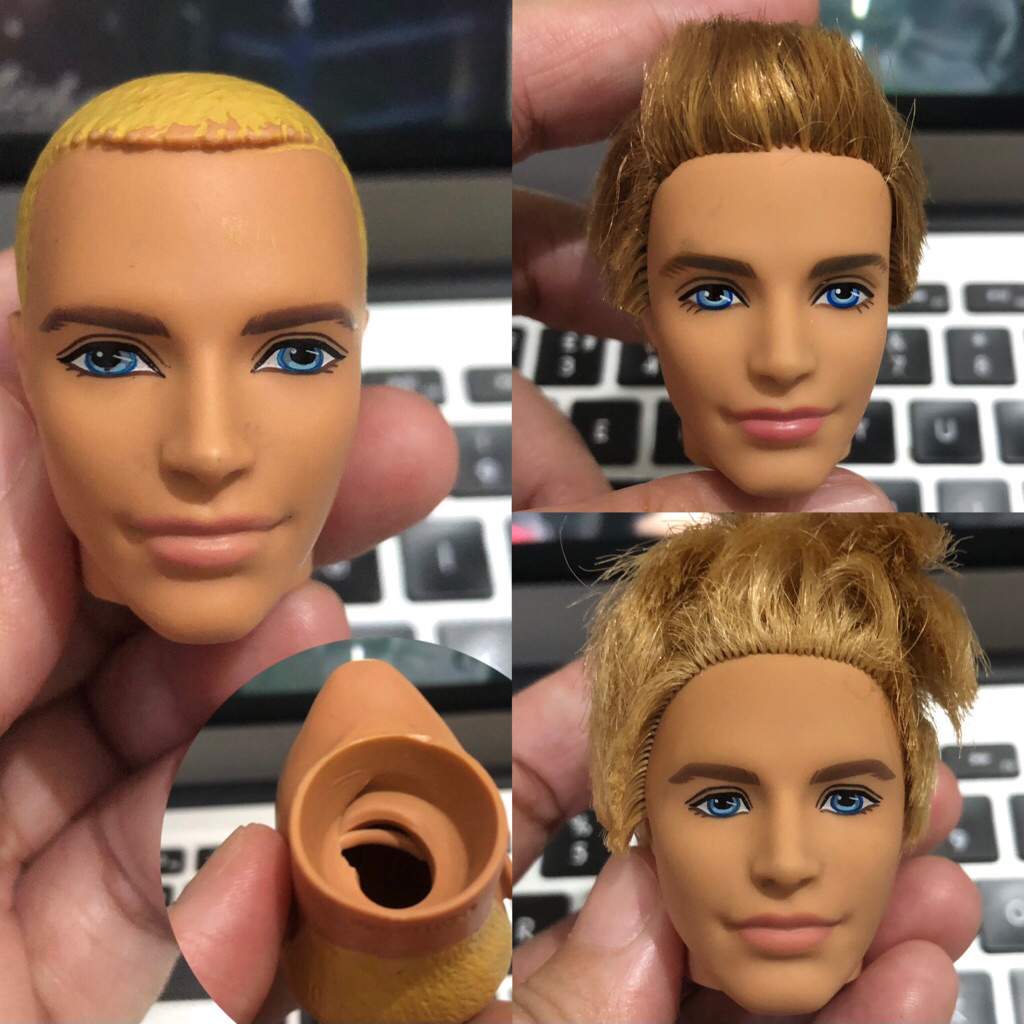 Kepala Barbie Ken (baca deskripsi)