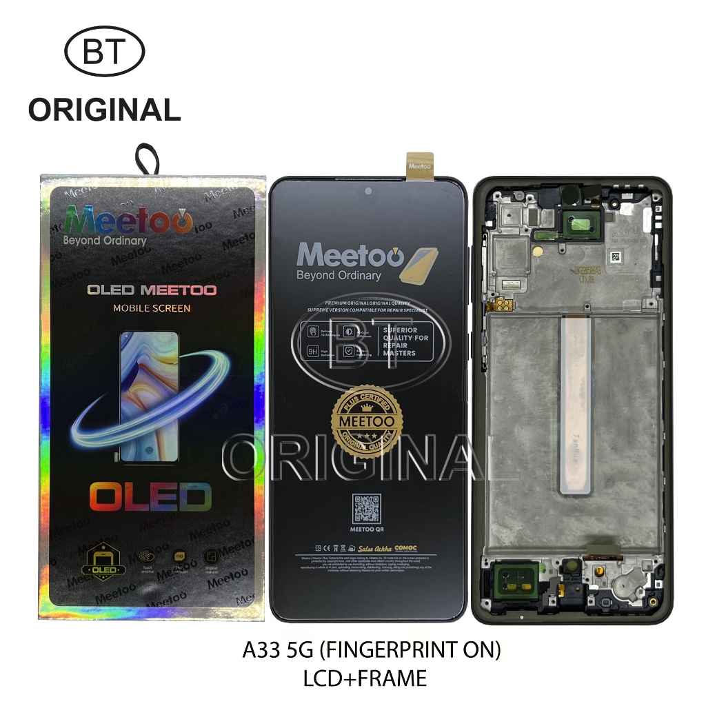 LCD COMPATIBLE FOR SAMSUNG A20 ORI OLED A205F +FRAME - MEETOO