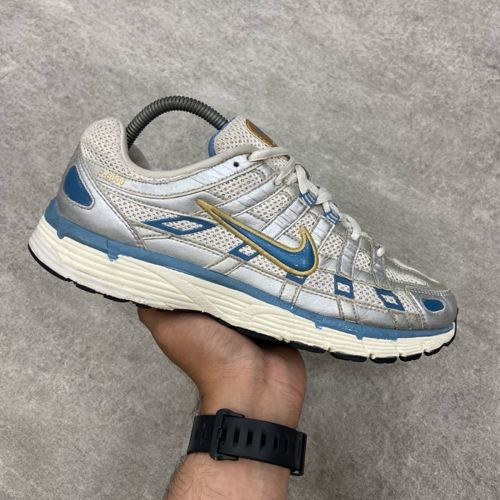 [Size 42.5] Nike P-6000 ‘White Metallic Silver’ (HJ7246-100) Second Original Kondisi Mulus No Minus.