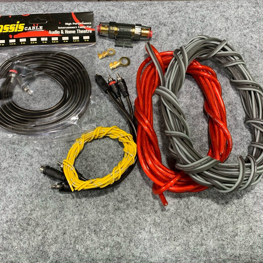 Paket Kabel Audio Mobil full set Intalasi Audio Mobil Berkualitas TENSIS