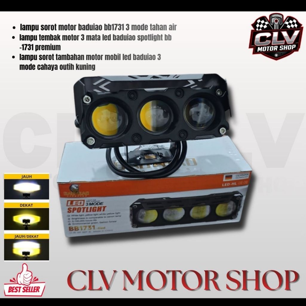 Lampu Tembak 30W SQL3 Mata Super Terang Projector Laser Motor