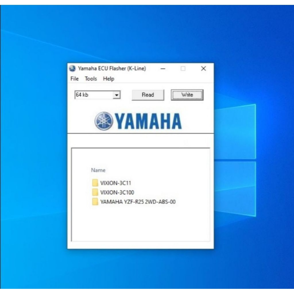 Software Yamaha flasher flash ecu remap tool sofwer flashtool bonus file bin xdf vixion old & r25 fr