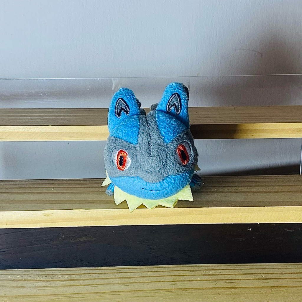 POKEMON Lucario Tsum Tsum Mochikororin Plush Banpresto Boneka Pokemon Lucario Kecil Lucu