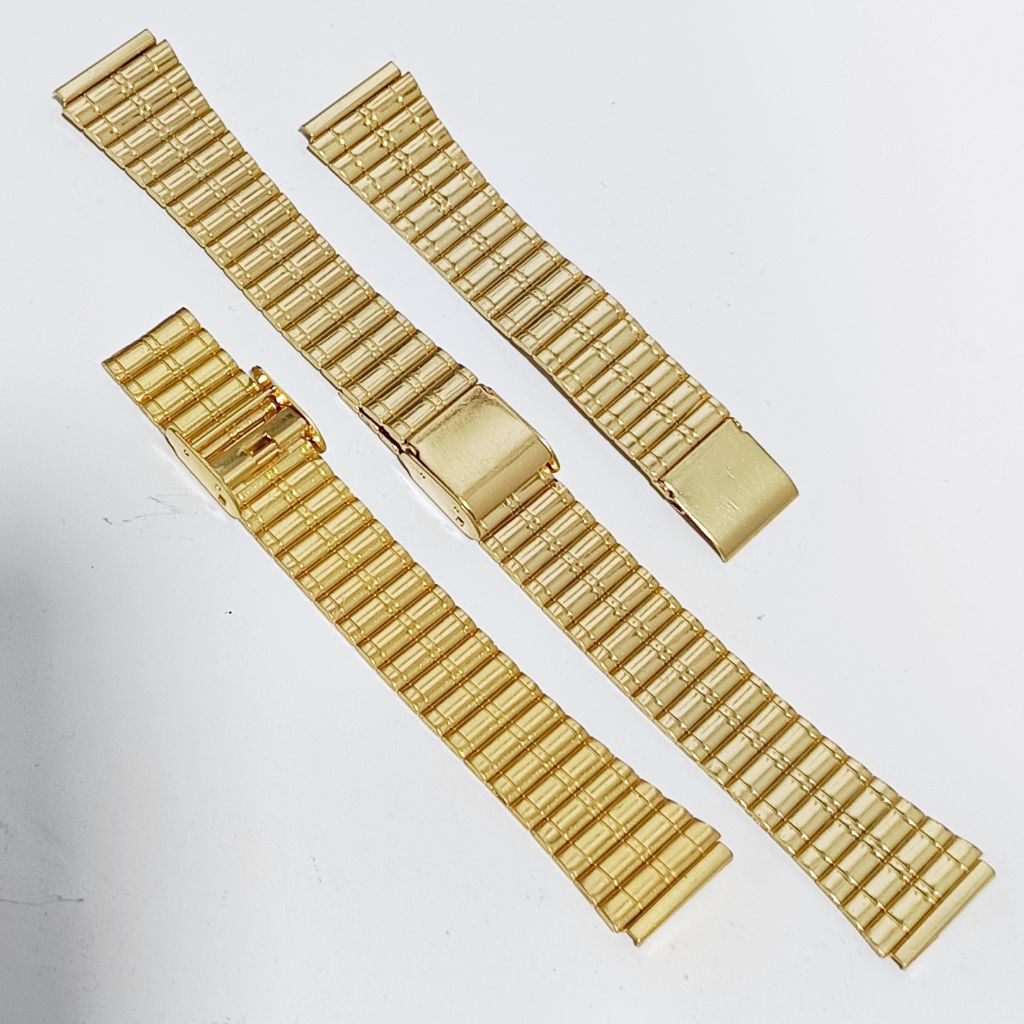 Rantai Jam Tangan stainless gold size 18mm