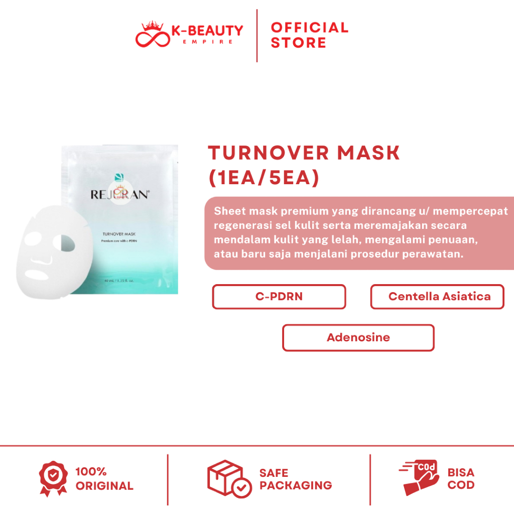 [100% ORI] Rejuran turnover healing mask (1EA/5EA)