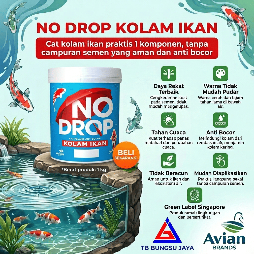 Cat Kolam Ikan / Cat No Drop Kolam Ikan 1 kg