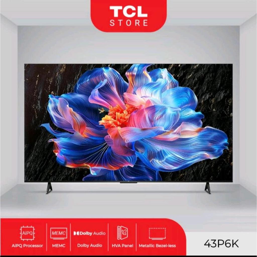 TCL 43P6K 43 Inch Smart Google TV 4K UHD