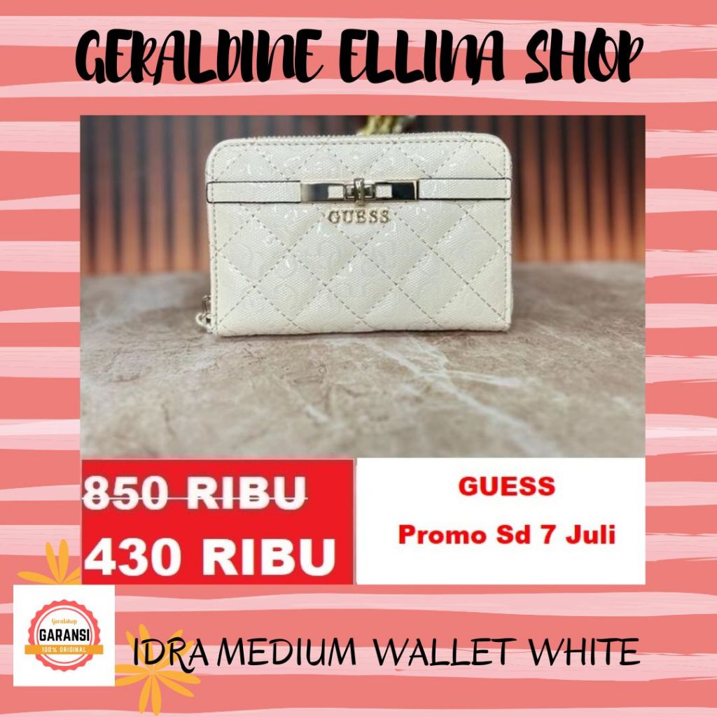 Dompet wanita GUESS wallet SALE original seri IDRA MEDIUM