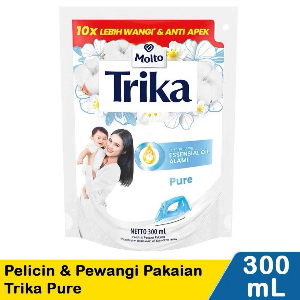 Molto Trika Pure 300 Ml Anti Kusut Dan Wangi Tahan Lama