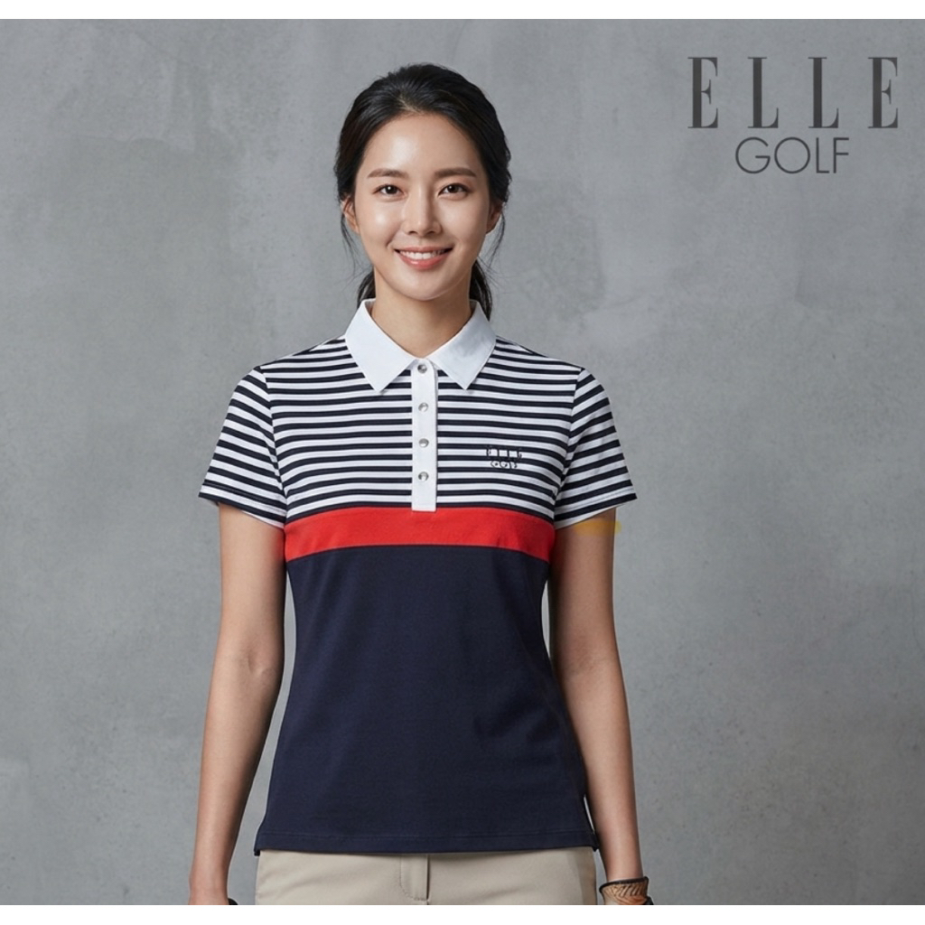 Kaos Polo Wanita ELLE GOLF 85  Original Second Preloved